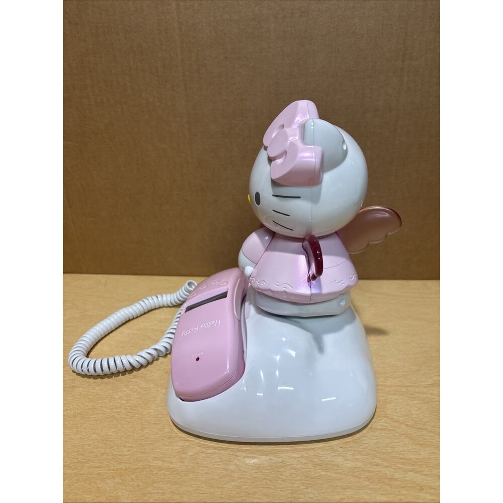 HELLO KITTY ANGEL HK210 Telephone Pink Landline Phone w/ Caller ID Vintage 2002 - Picture 4 of 7